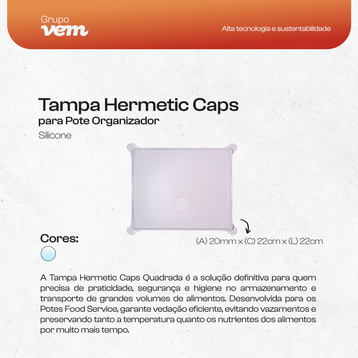 Pote Organizador para Food Service 8 Litros com Medidor em Polipropileno com Tampa de Silicone - Imagem 5
